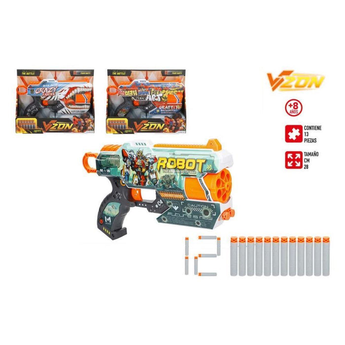 Pistola Skin V-Zon 28 cm com 12 Dardos