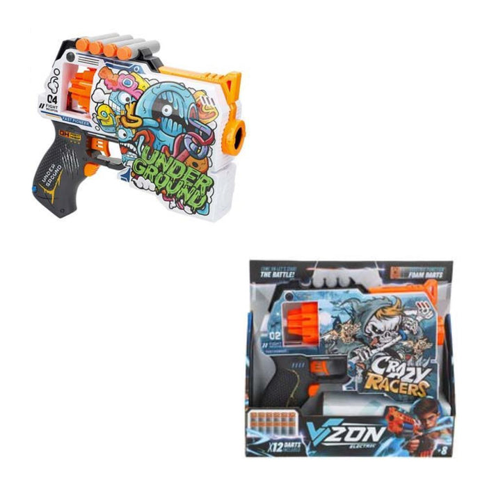 Pistola Electric Skin V-Zon 22 cm com 12 Dardos