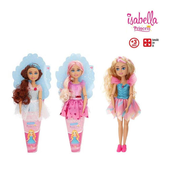 Boneca Isabella Princesa com Cone 30 cm
