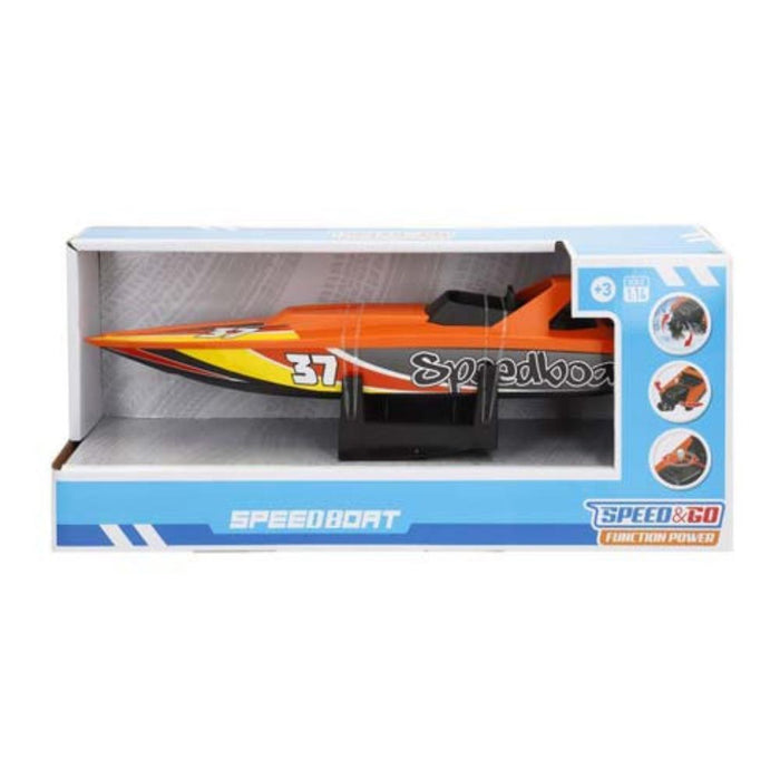 Lancha Speed & Go com Sistema de Fricção, Luz e Som 1:14