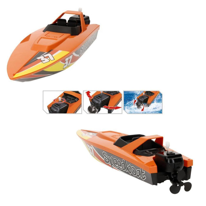 Lancha Speed & Go com Sistema de Fricção, Luz e Som 1:14