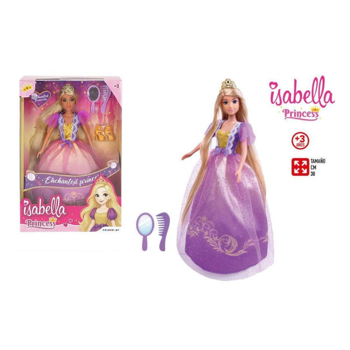 Boneca Isabella Princesa Encantada com Acessórios 30 cm