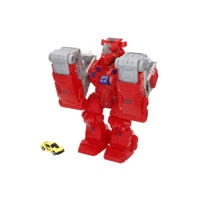 Robot Rhino Lançador de Carros Teamsterz com Luz e Som