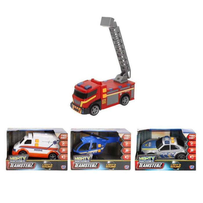 Veículo de Emergência Teamsterz com Luz e Som 15 cm