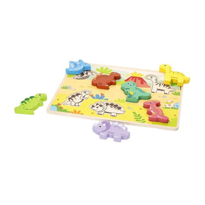 Puzzle de Encaixe em Madeira com 7 Animais Woomax