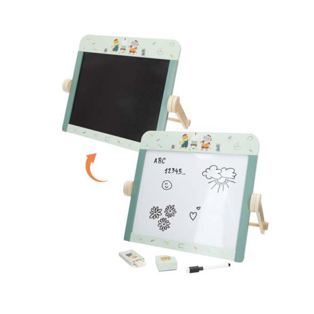 Woomax Zookabee 2-in-1 Wooden Reversible Easel 40cm