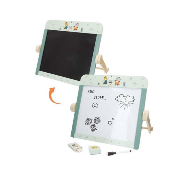 Quadro Reversível Woomax Zookabee 2em1 em Madeira 40cm