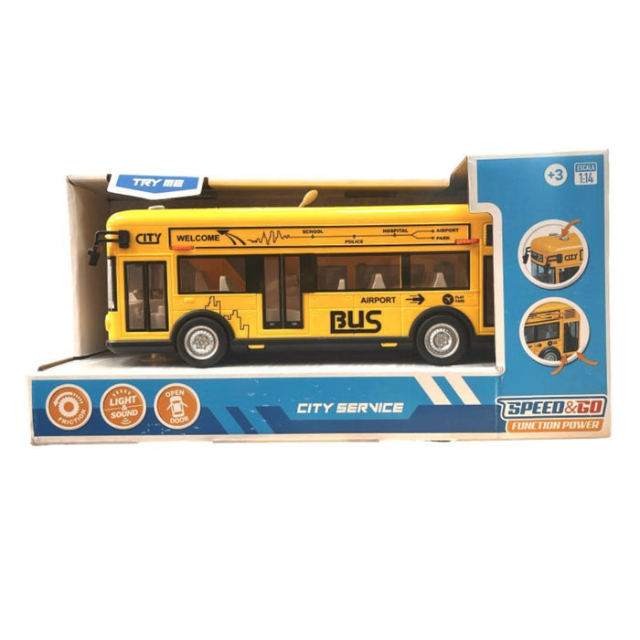 Autocarro City Service Speed & Go com Luz e Som 1:14