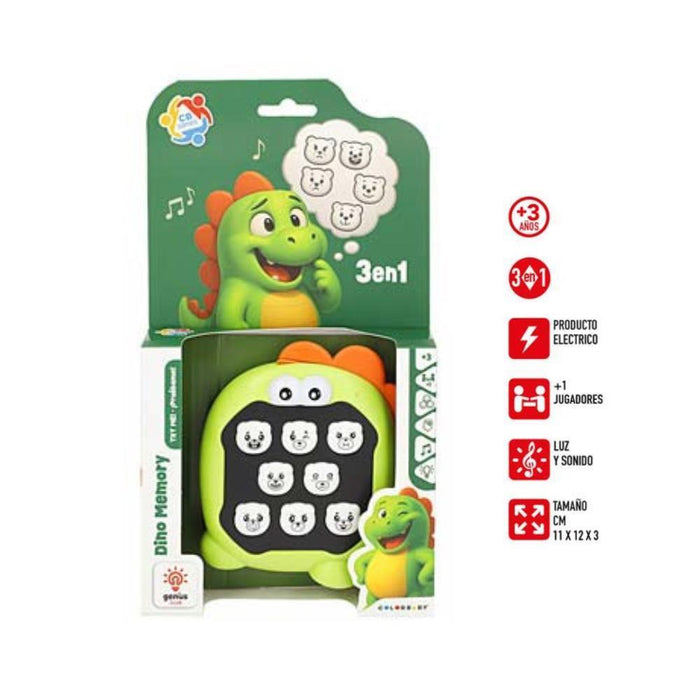 Jogo da Memória Dinossauro com Luz e Som 3 em 1