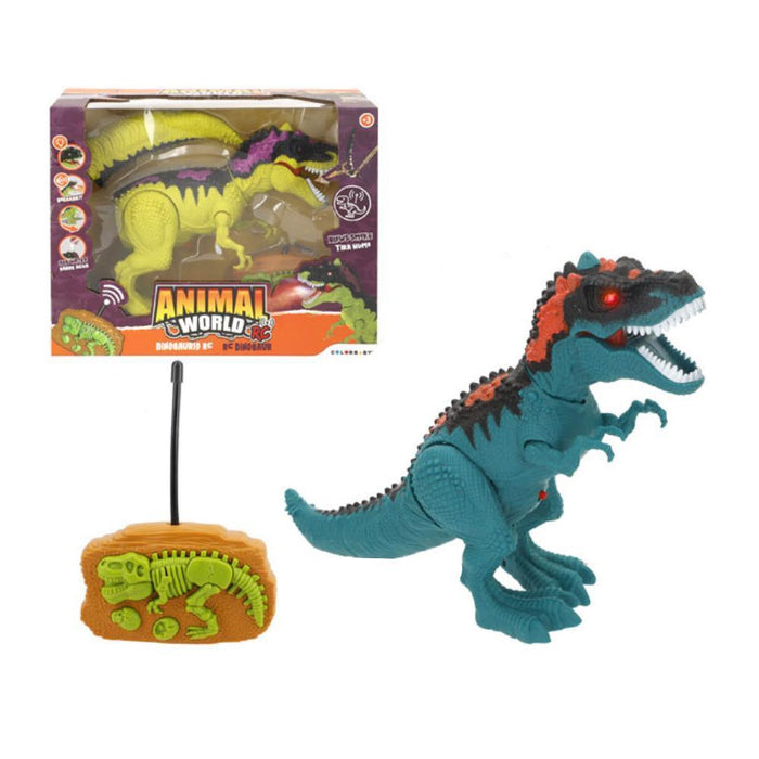 Dinossauro Telecomandado RC Animal World com Luz, Som e Vapor