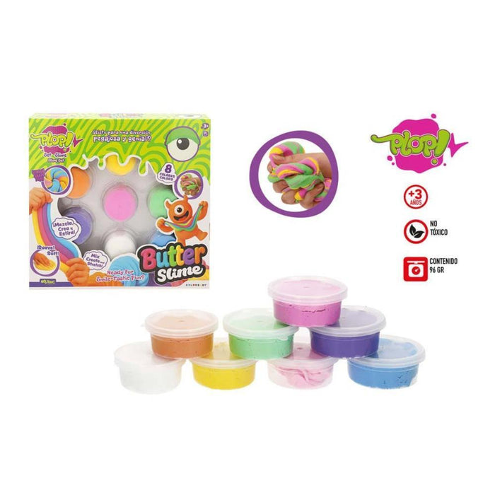 Conjunto Pasta Butter Slime Plop 8 Cores