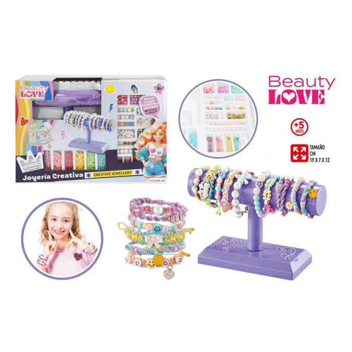 Conjunto para Criar Jóias Beauty Love com Suporte