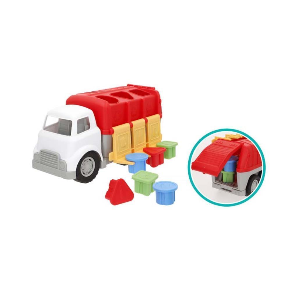 Play Go 30 cm Recycling Truck with Shape Sorter