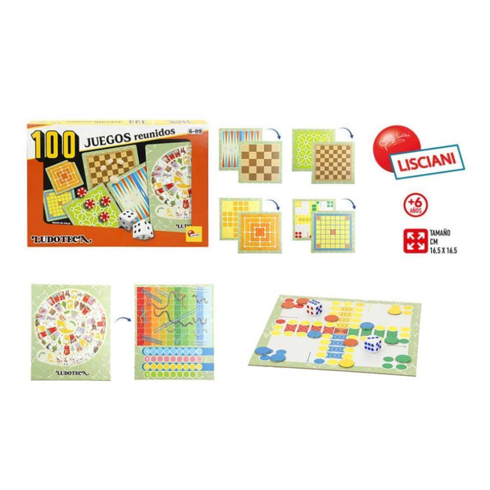 100 Jogos de Mesa Reunidos Lisciani Ludoteca