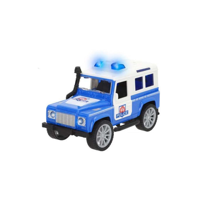 Jipe da Polícia Speed & Go com Sistema de Fricção, Luz e Som 1:20