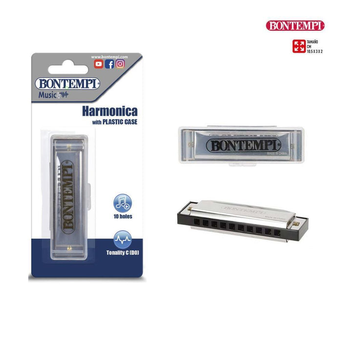 Harmónica Bontempi em Metal com Caixa