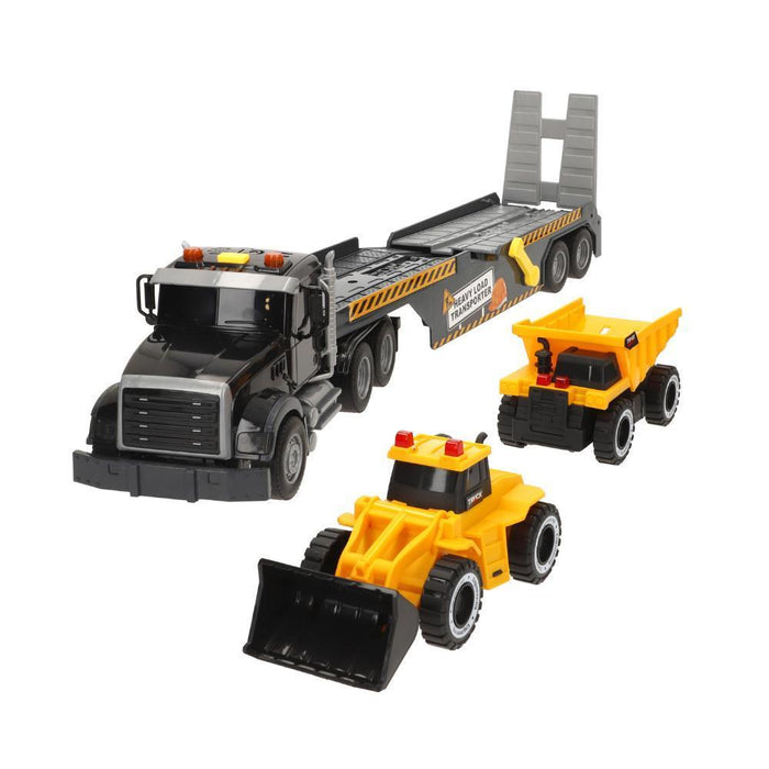 Camião de Transporte com Veículos Speed & Go com Luz e Som 1:14