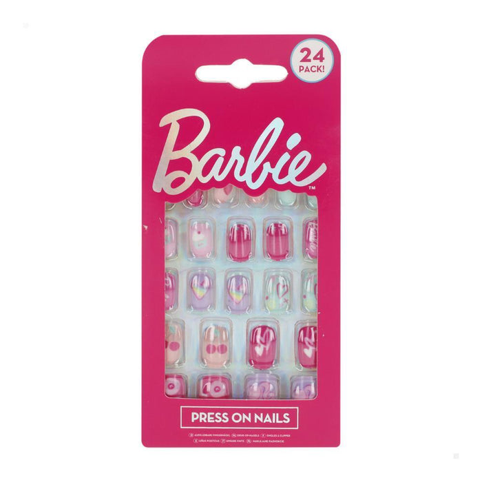 24 Unhas Adesivas Barbie