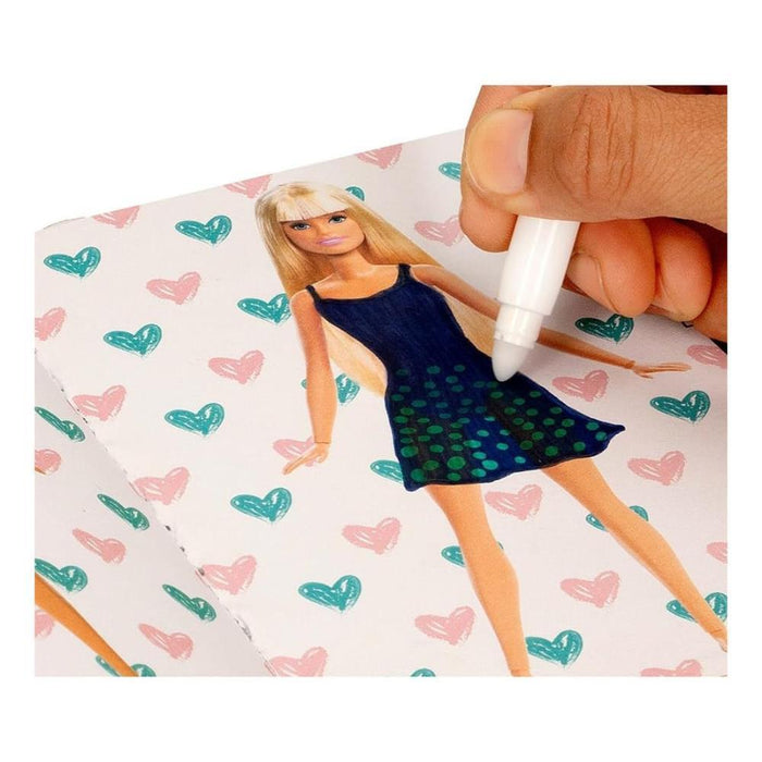 Diário Secreto Barbie com Marcadores e Autocolantes
