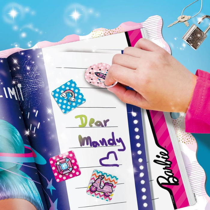 Diário Secreto Barbie com Marcadores e Autocolantes