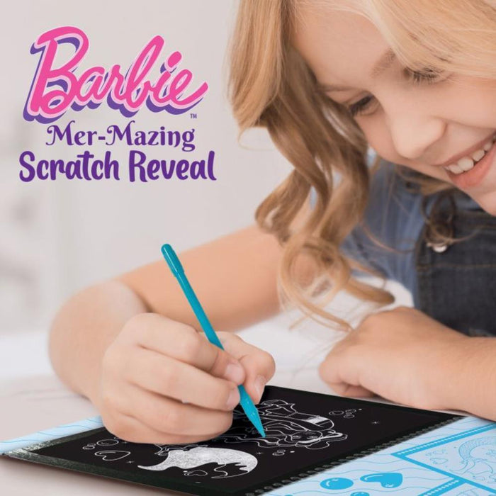 Livro para Raspar Barbie Mermazing Scratch Reveal
