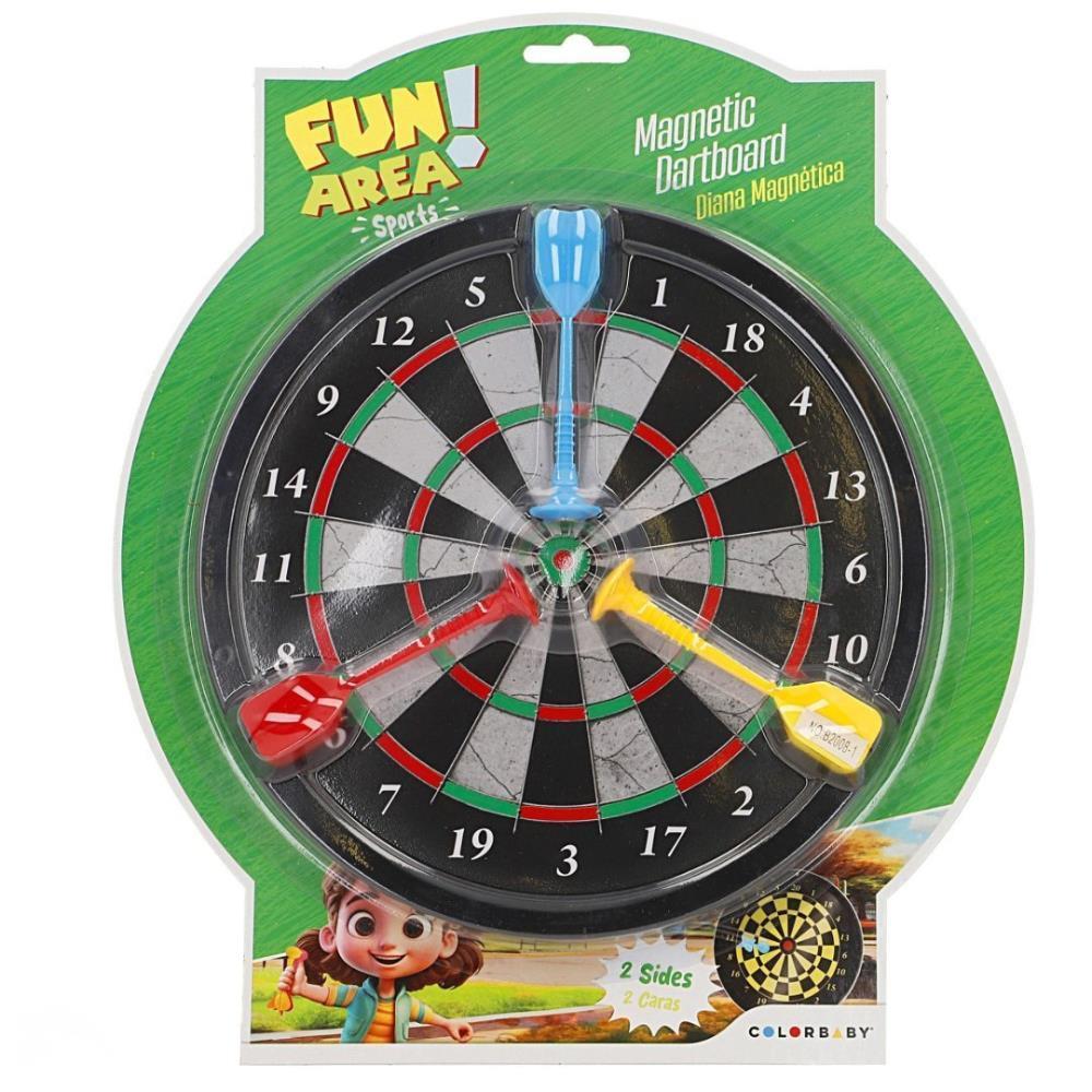 Alvo Dupla Face com Dardos Magnéticos Fun Area 20cm