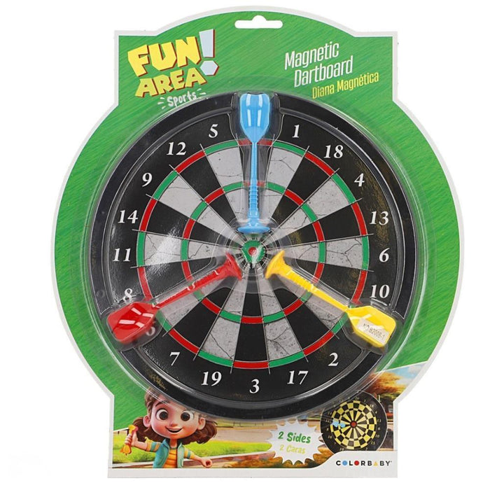 Alvo Dupla Face com Dardos Magnéticos Fun Area 20cm