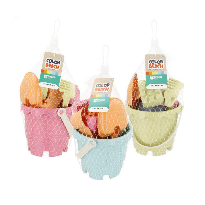 Conjunto de Formas de Praia com Balde ColorBeach