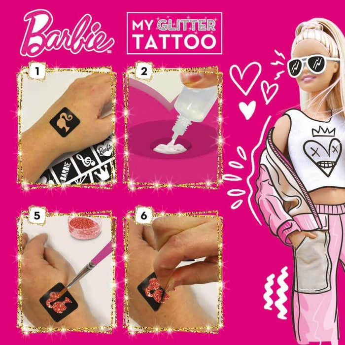 Conjunto My Glitter Tattoo Lisciani Barbie