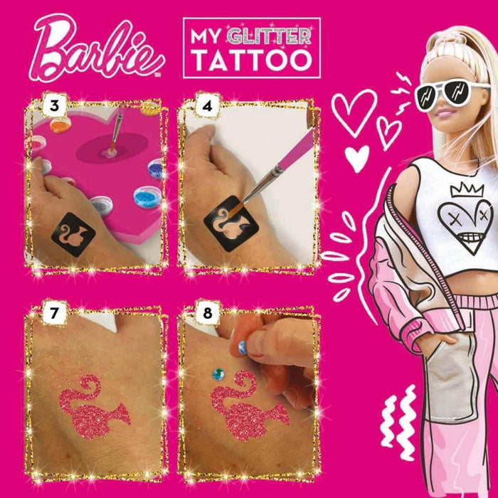 Conjunto My Glitter Tattoo Lisciani Barbie