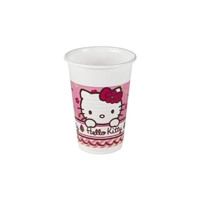 10 Copos de Festa Hello Kitty 200 ml