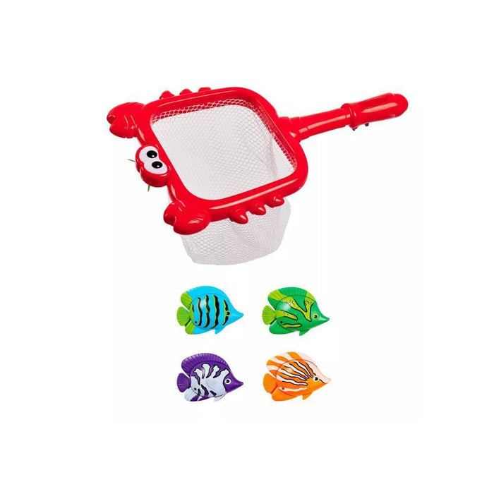 Jogo de Pesca com 4 Peixes e Rede de Pesca AquaWorld