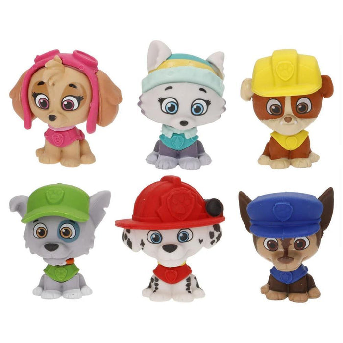 Figura 3D Colecionável em Borracha Patrulha Pata 5cm