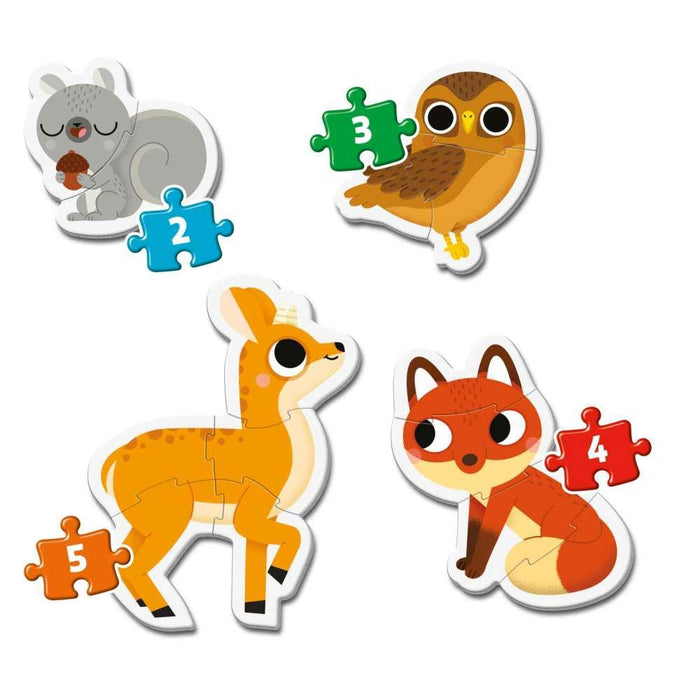 Clementoni Puzzle Animales Del Bosque 2 3 4 5 PCS
