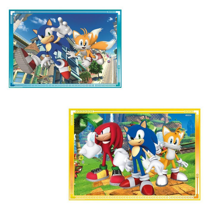 4 Puzzles Progressivos Clementoni Sonic 12 a 24 Peças