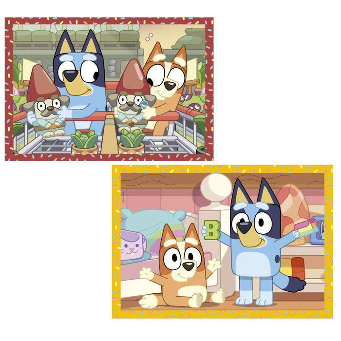 4 Puzzles Progressivos Clementoni Bluey 12 a 24 Peças