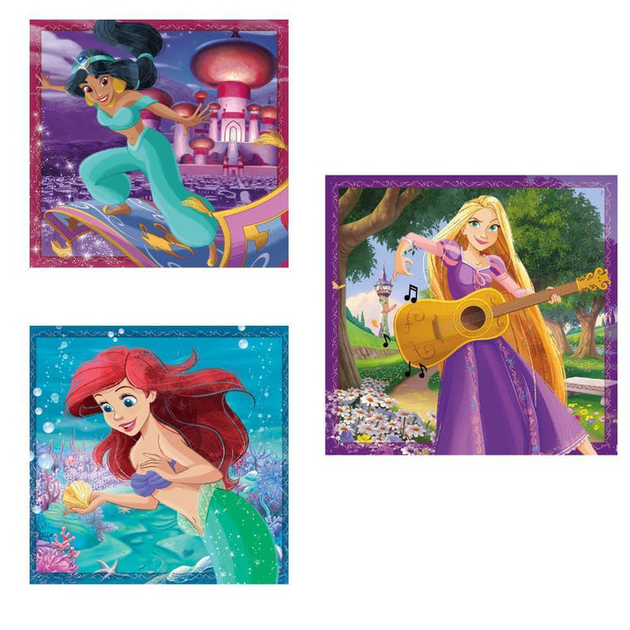 3 Puzzles Princesas Disney 48 Peças