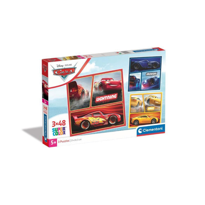 3 Puzzles Clementoni Disney Cars 48 Peças