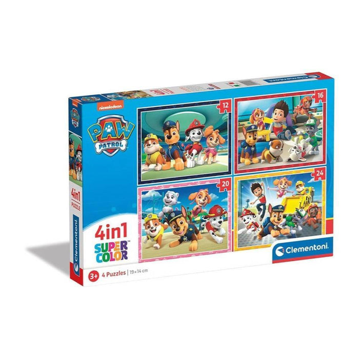 4 Puzzles Progresivos Patrulla Canina de 12 a 24 Piezas