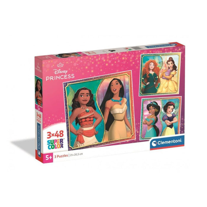 3 Puzzles Clementoni Disney Princess 48 Peças