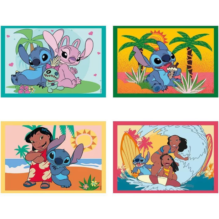 4 Puzzles Progressivos Clementoni Stitch 12 a 24 Peças