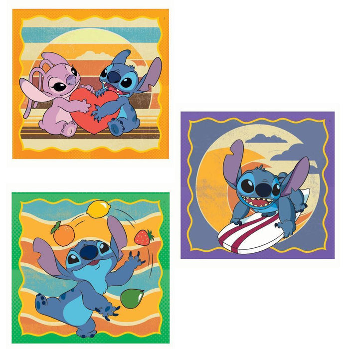 3 Puzzles Clementoni Disney Stitch 48 Peças