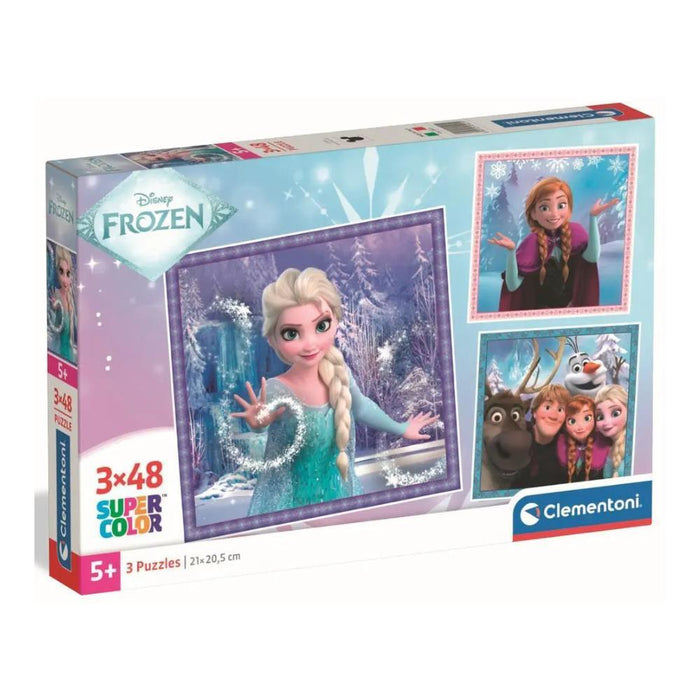 3 Puzzles Clementoni Disney Frozen 48 Peças