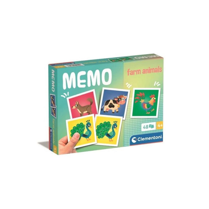 Juego de memoria de animales de la granja Clementoni