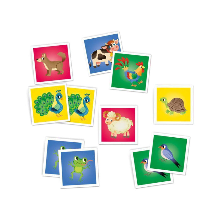 Juego de memoria de animales de la granja Clementoni