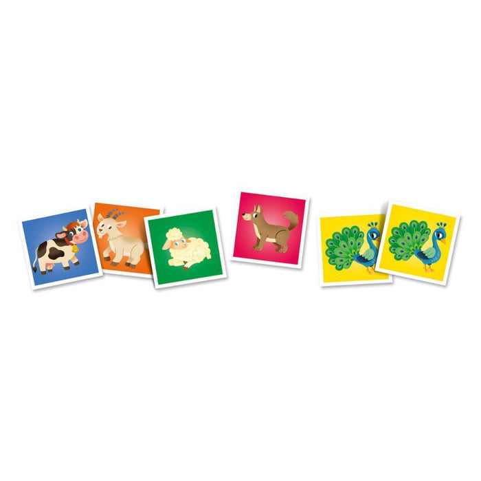 Juego de memoria de animales de la granja Clementoni