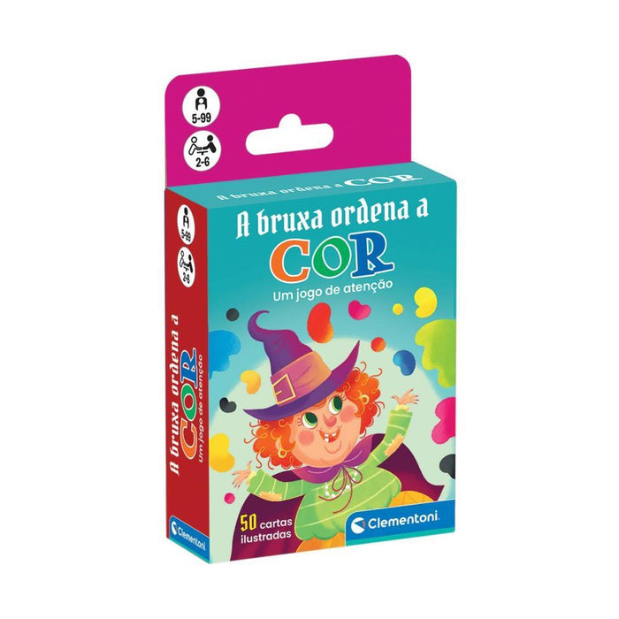 Jogo de Cartas Clementoni A Bruxa Ordena a Cor