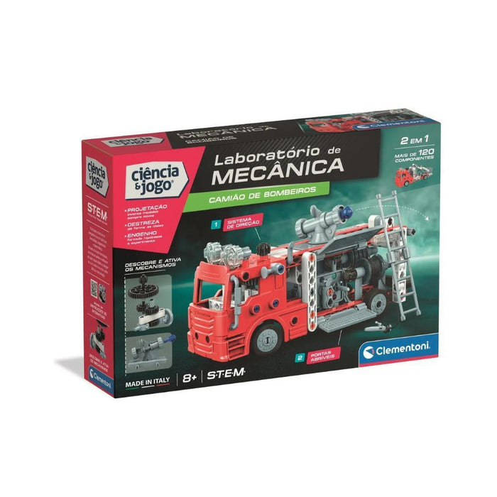 Laboratório de Mecânica Clementoni Ciência & Jogo Camião de Bombeiros