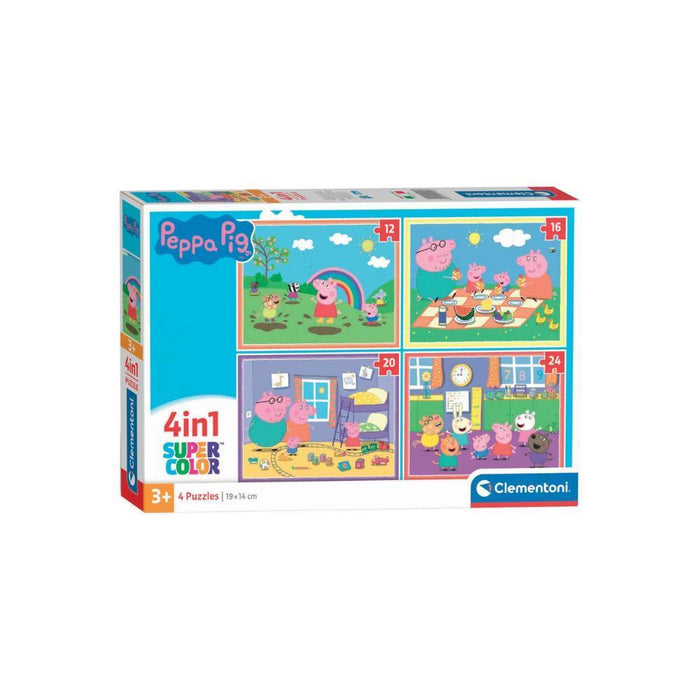 4 Puzzles Progressivos Clementoni Peppa Pig