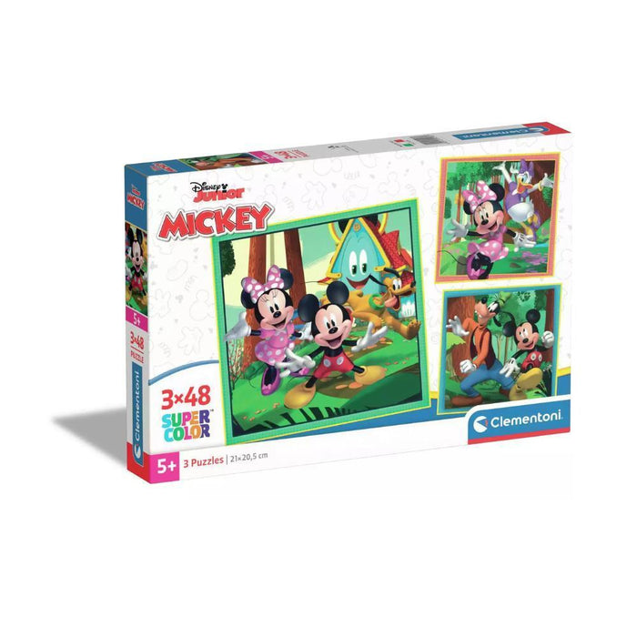 3 Puzzles Clementoni Mickey & Friends 48 Peças